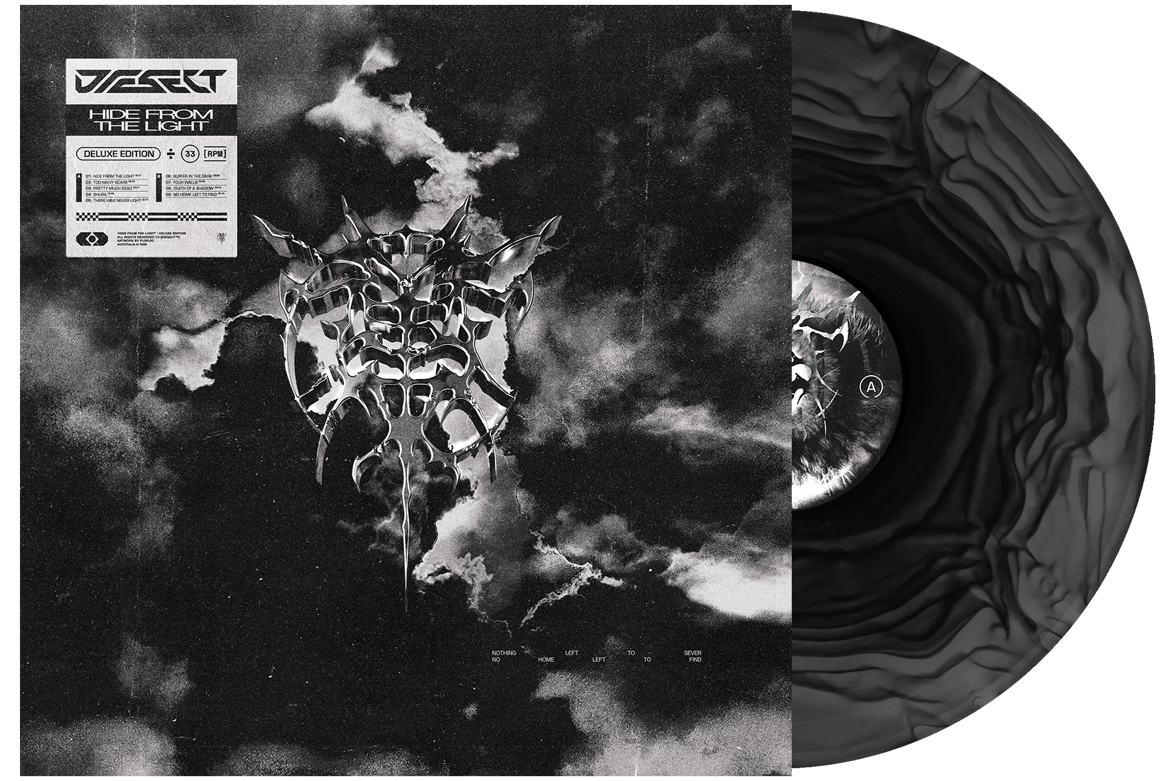 Diesect (Hide from the Light) Deluxe Black&Clear Ripple Vinyl